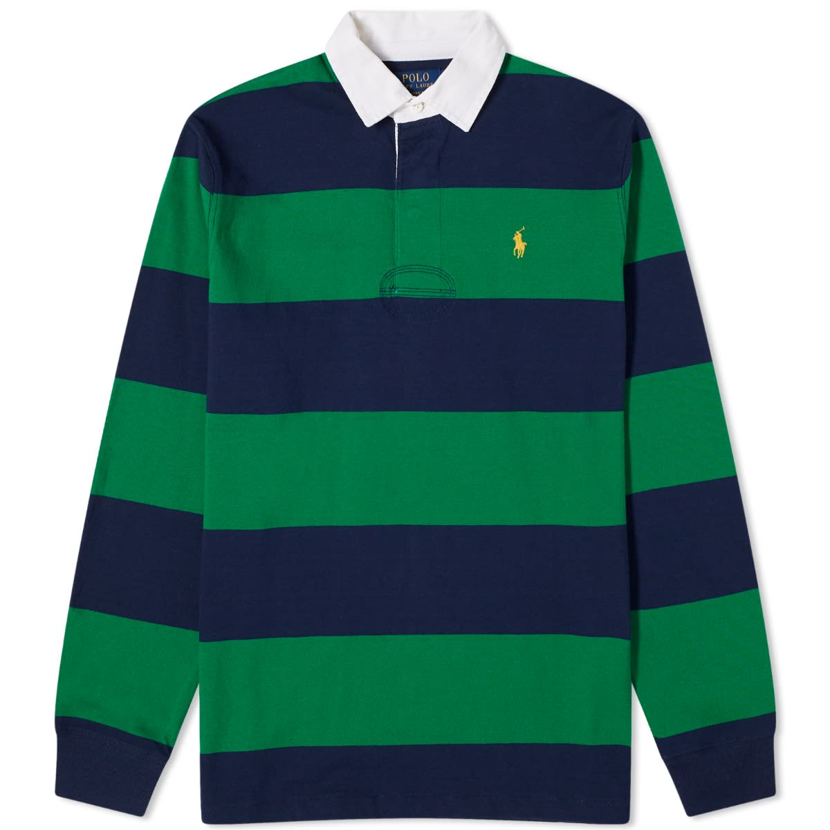 Polo skjorte Polo by Ralph Lauren Stripe Rugby Polo Shirt Grøn | 710900566011, 0