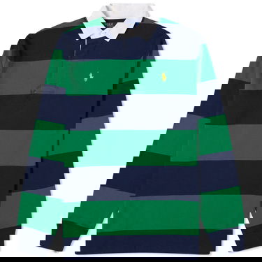 Polo skjorte Polo by Ralph Lauren Stripe Rugby Polo Shirt Grøn | 710900566011, 0