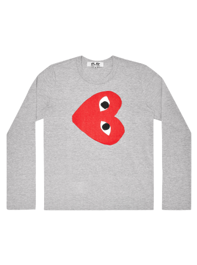 T-shirt Comme des Garçons PLAY Sideways Logo Tee Grå | AZ T268 051 1