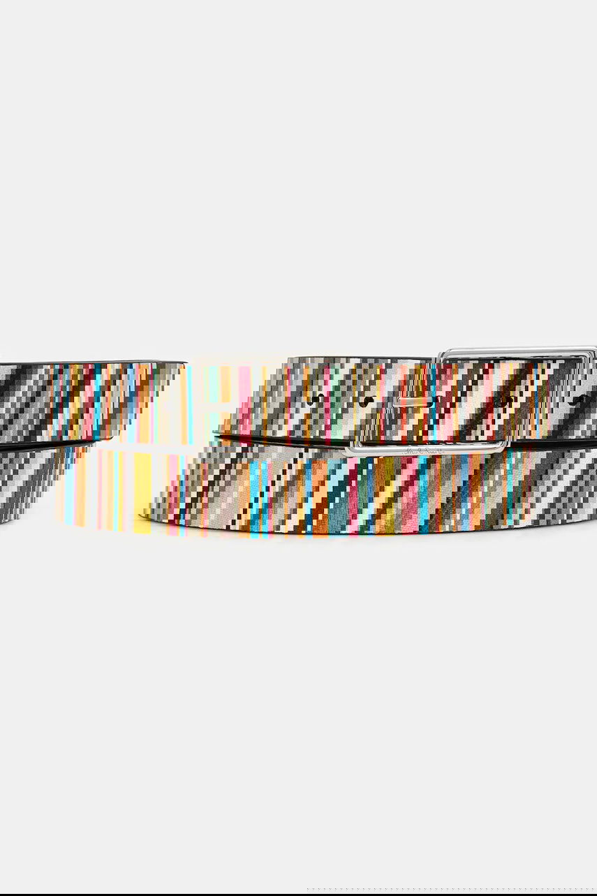 Bælter Paul Smith Paul Smith Reversible Leather Striped Belt Flerfarvet | M1A.8172.DC2FMU, 0