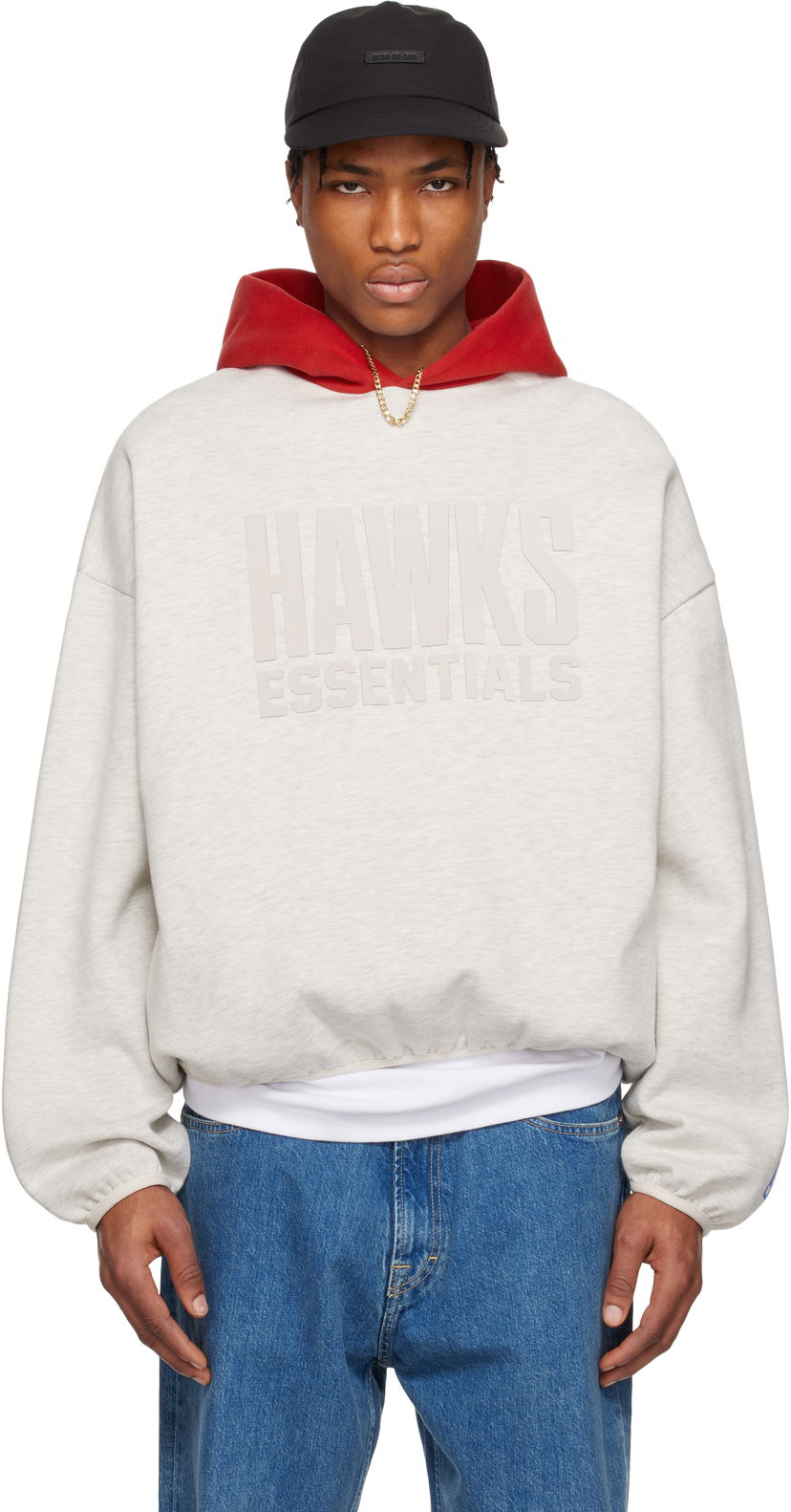 Sweatshirt Fear of God ESSENTIALS NBA Hawks Pullover Hoodie Grå | 192AL246509F