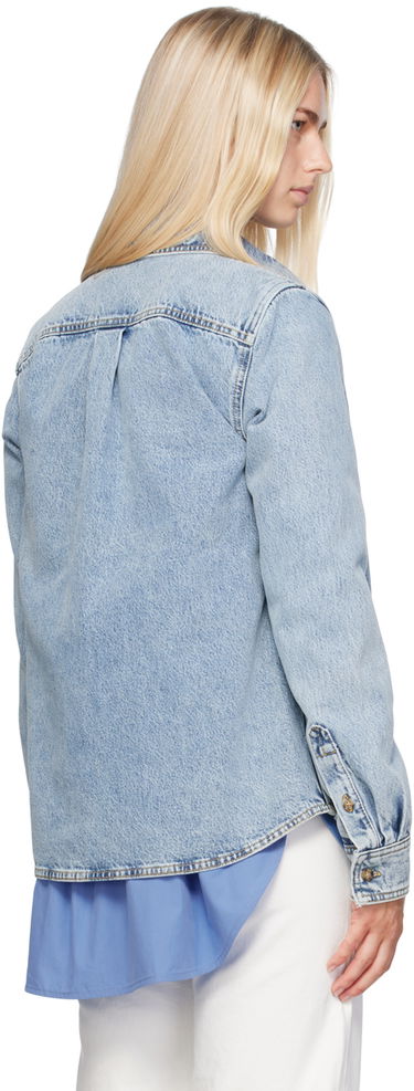 Skjorte TOTEME Petite Denim Shirt Blå | 243-WRT0330-FB0045, 2
