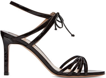 Tilbehør Tom Ford TOM FORD Angelica Crocodile Leather Heeled Sandals Brun | W3532-LGO052N, 0