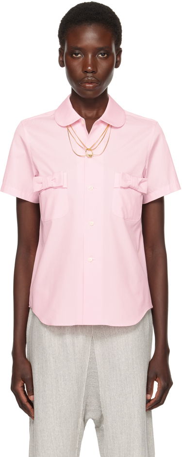 Skjorte Comme des Garçons Girl Cotton Bow Pocket Shirt Lyserød | NO-B007-051-2, 0