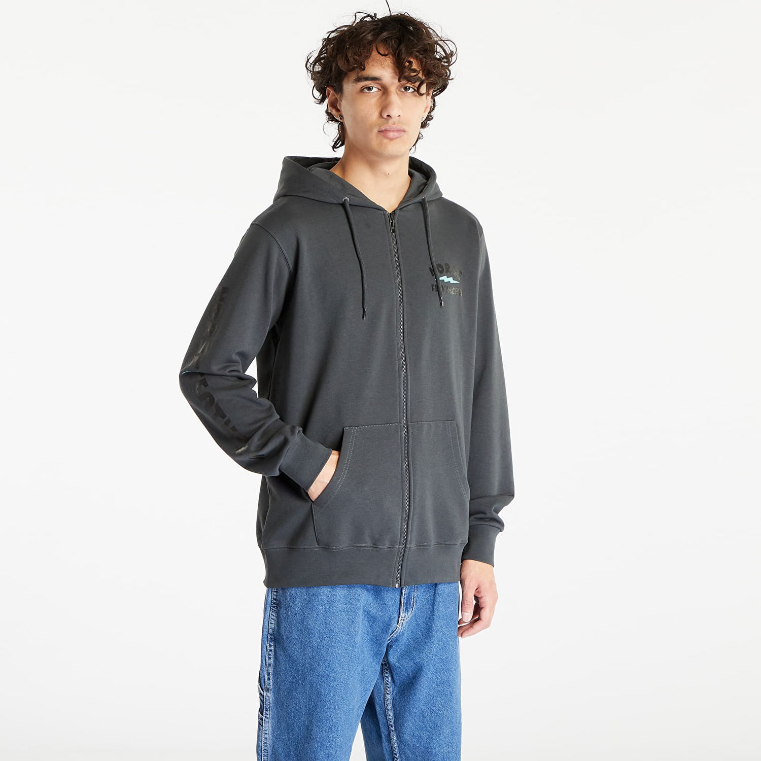 Sweatshirt Horsefeathers Ignite Hoodie Grå | SM1323C, 0