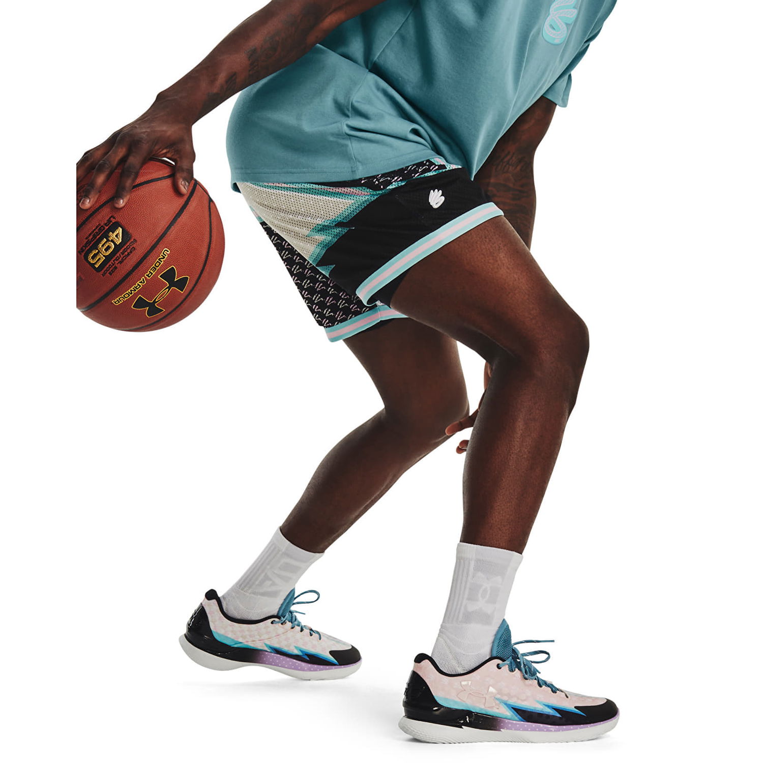 Shorts Under Armour Curry Draft Day 8In Short White Hvid | 1377866-100, 1