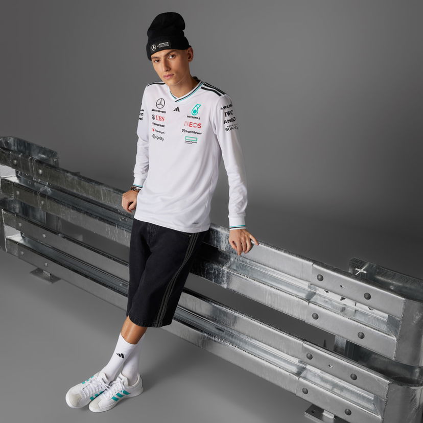 Jersey adidas Performance Mercedes-AMG Petronas Formula One Team Authentic Long Sleeve T-Shirt Hvid | JX5797