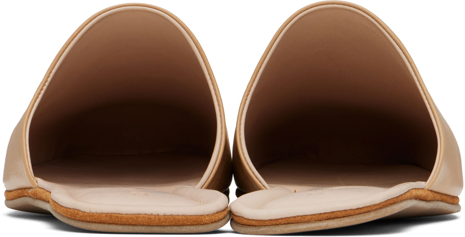 Tøj OUR LEGACY OUR LEGACY Cigarr Leather Slippers Beige | A2257CSB, 1