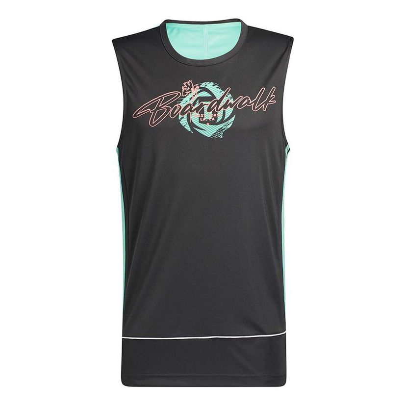 Tanktop adidas Originals Boardwalk Rose Graphic Print Basketball Tank Top Sort | GP9771