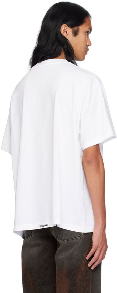 T-shirt We11done We11done Logo Pearl T-Shirt Hvid | WD-TT2-24-778-U-WH, 2