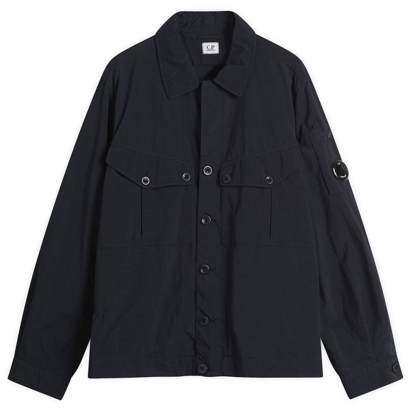 Jakke C.P. Company Taylon-P Shirt Jacket Mørkeblå | 19CMOS077A-005782G-888