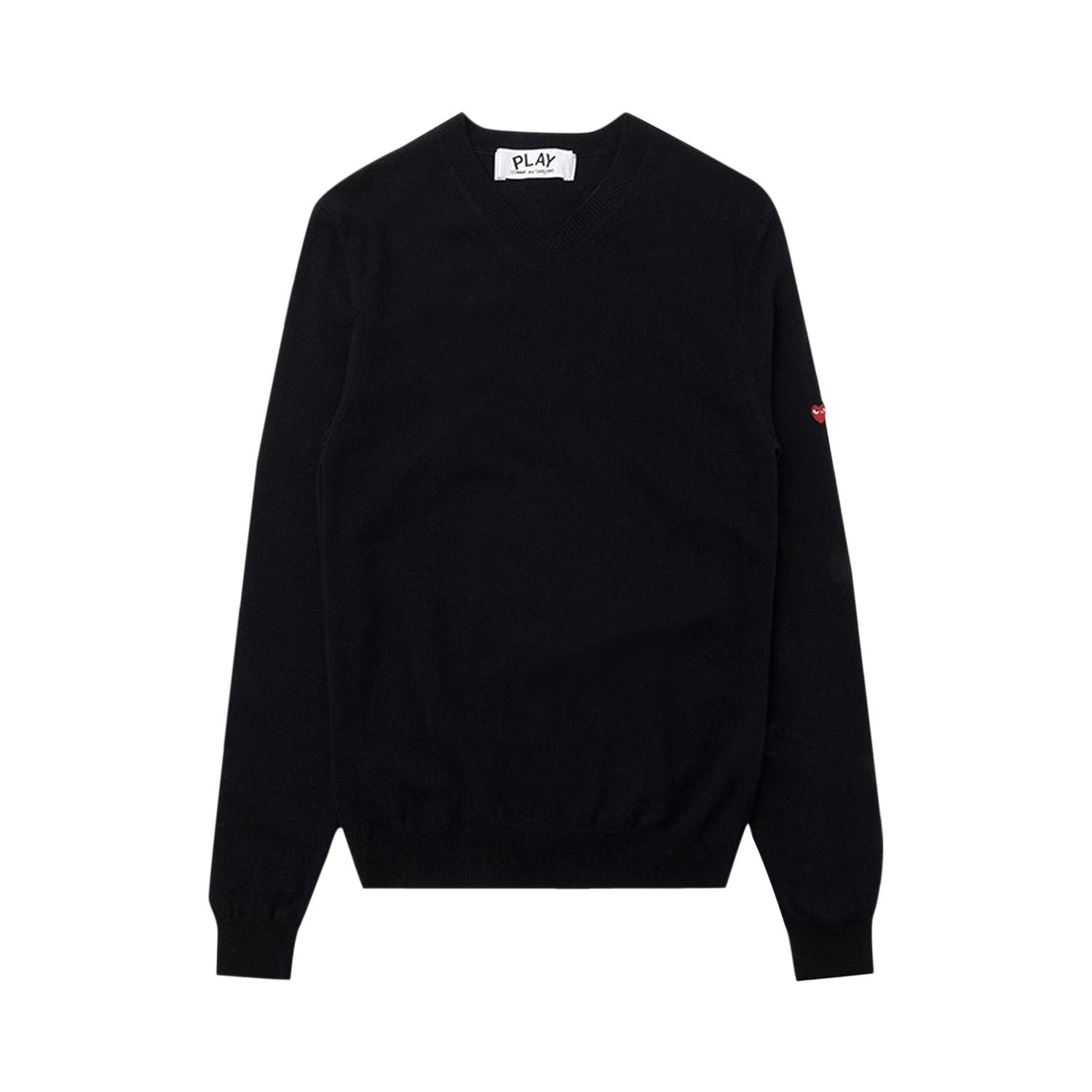 Sweater Comme des Garçons PLAY Small Heart Crewneck Mørkeblå | az n040 051 2, 1