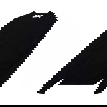 Sweater Comme des Garçons PLAY Small Heart Crewneck Mørkeblå | az n040 051 2, 1