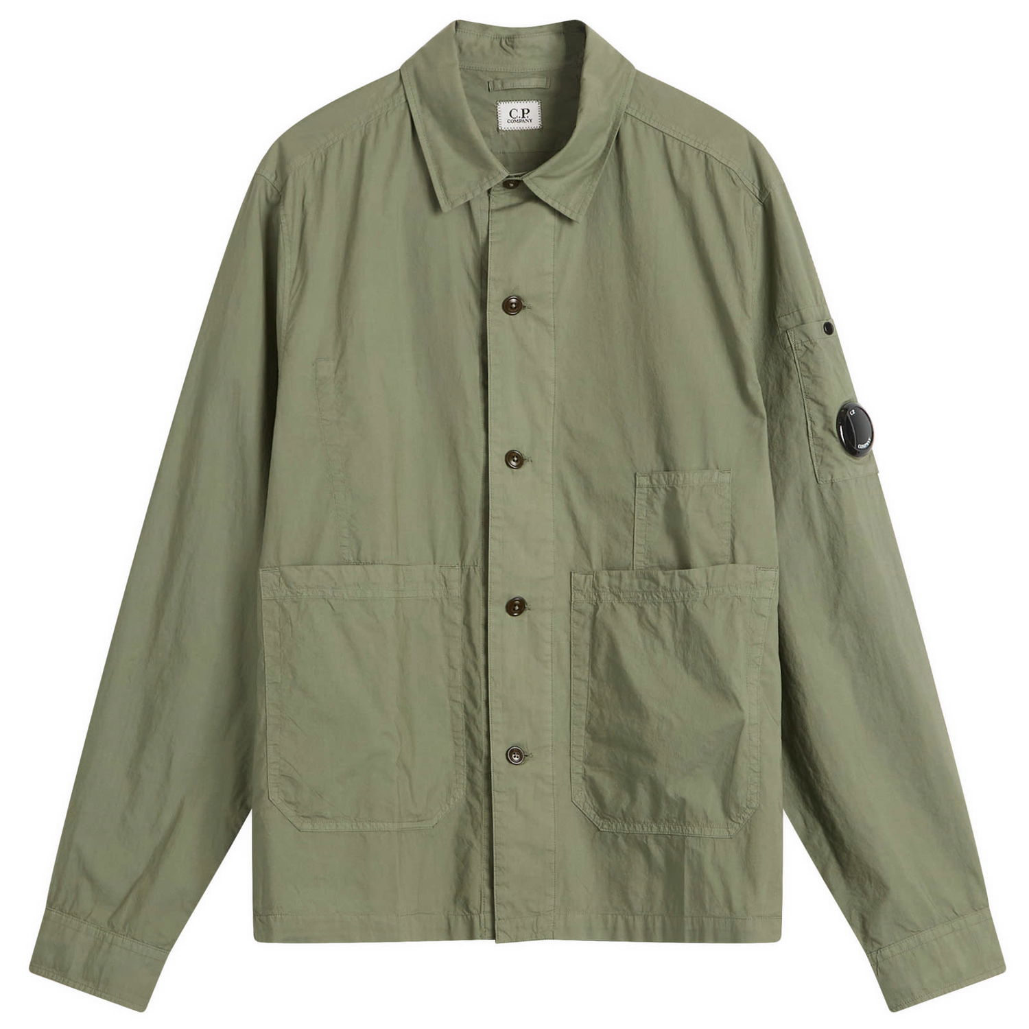 Skjorte C.P. Company C.P. Company Arm Lens Overshirt Grøn | 18CMOS238A-005328G-GRN, 0