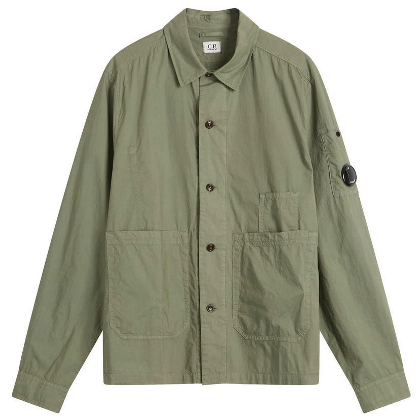 Skjorte C.P. Company C.P. Company Arm Lens Overshirt Grøn | 18CMOS238A-005328G-GRN