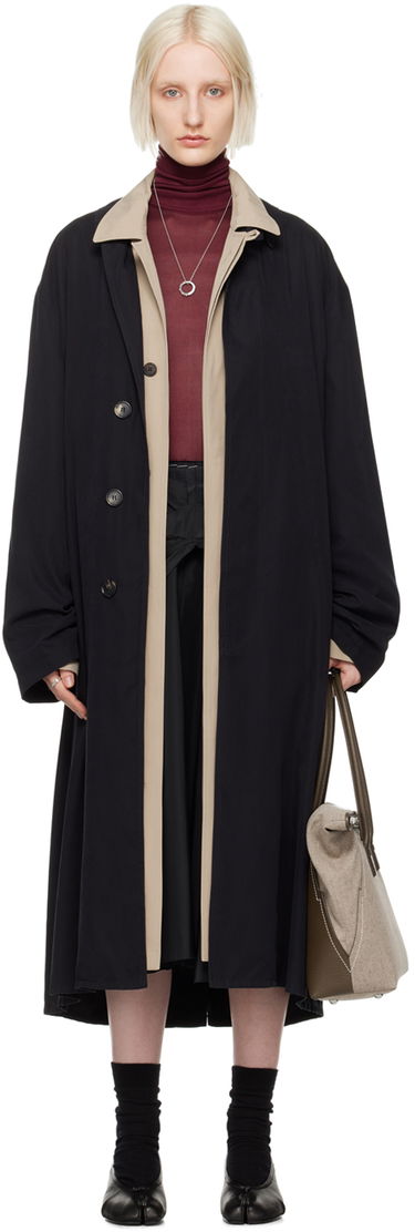 Frakker Maison Margiela Black Peached Trench Coat Sort | S51AH0184 M35137, 0