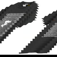 Houndstooth Ape Head Graphic T-Shirt Black
