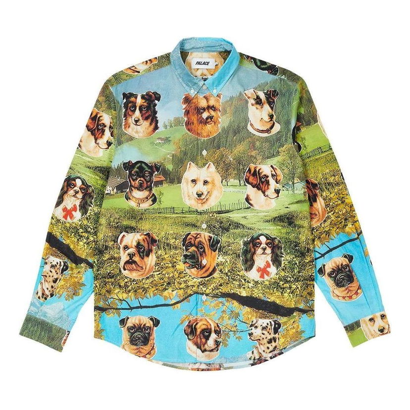 Skjorte Palace Payne Dogs Shirt Blå | P23SHT059