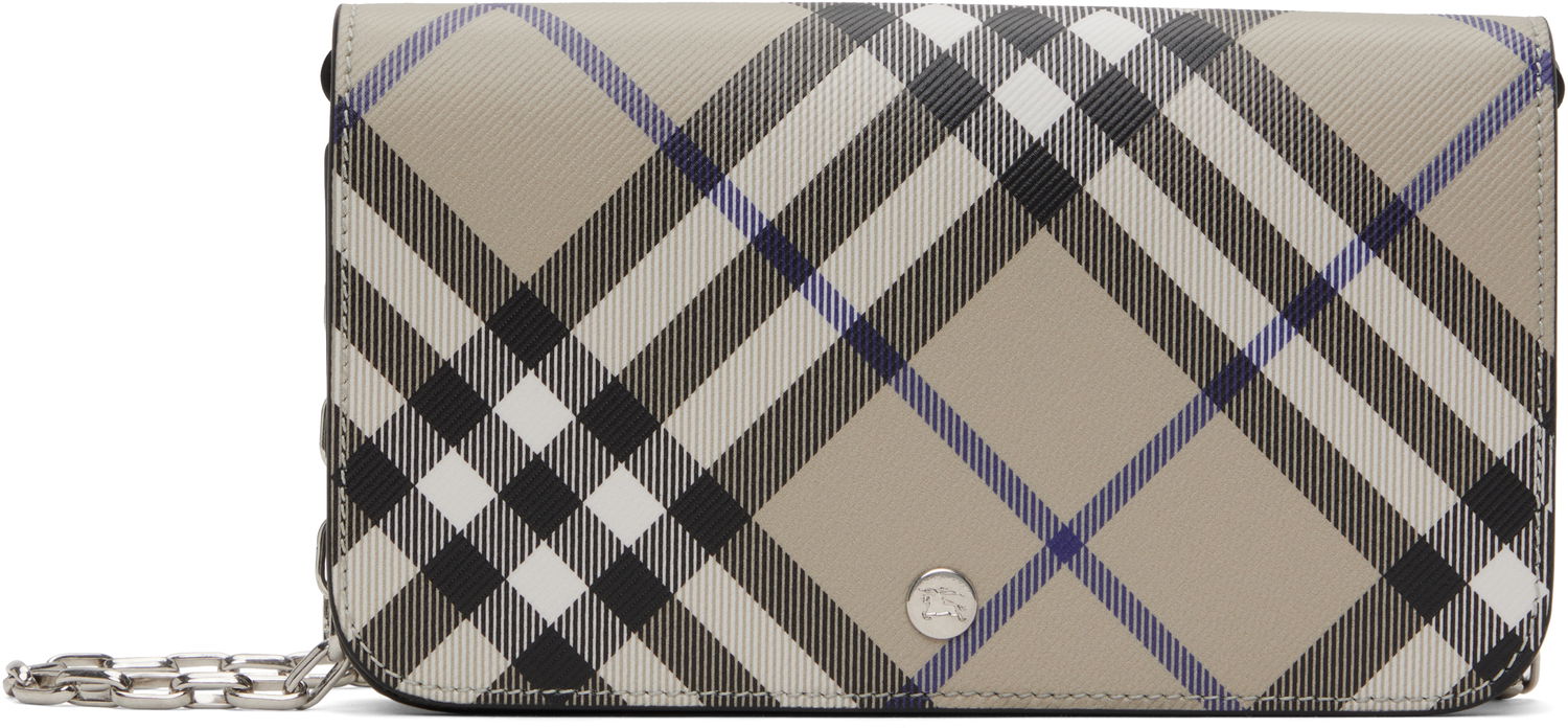 Tegnebog Burberry Burberry Check Chain Wallet Bag Beige | 8095122, 0