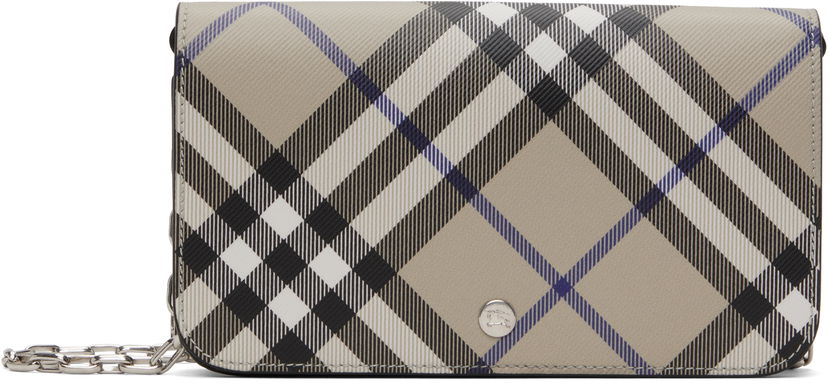 Tegnebog Burberry Burberry Check Chain Wallet Bag Beige | 8095122