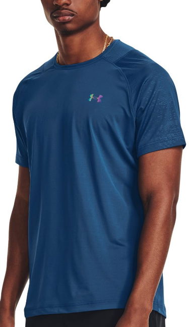 T-shirt Under Armour Rush Emboss Tee Mørkeblå | 1376790-426, 0