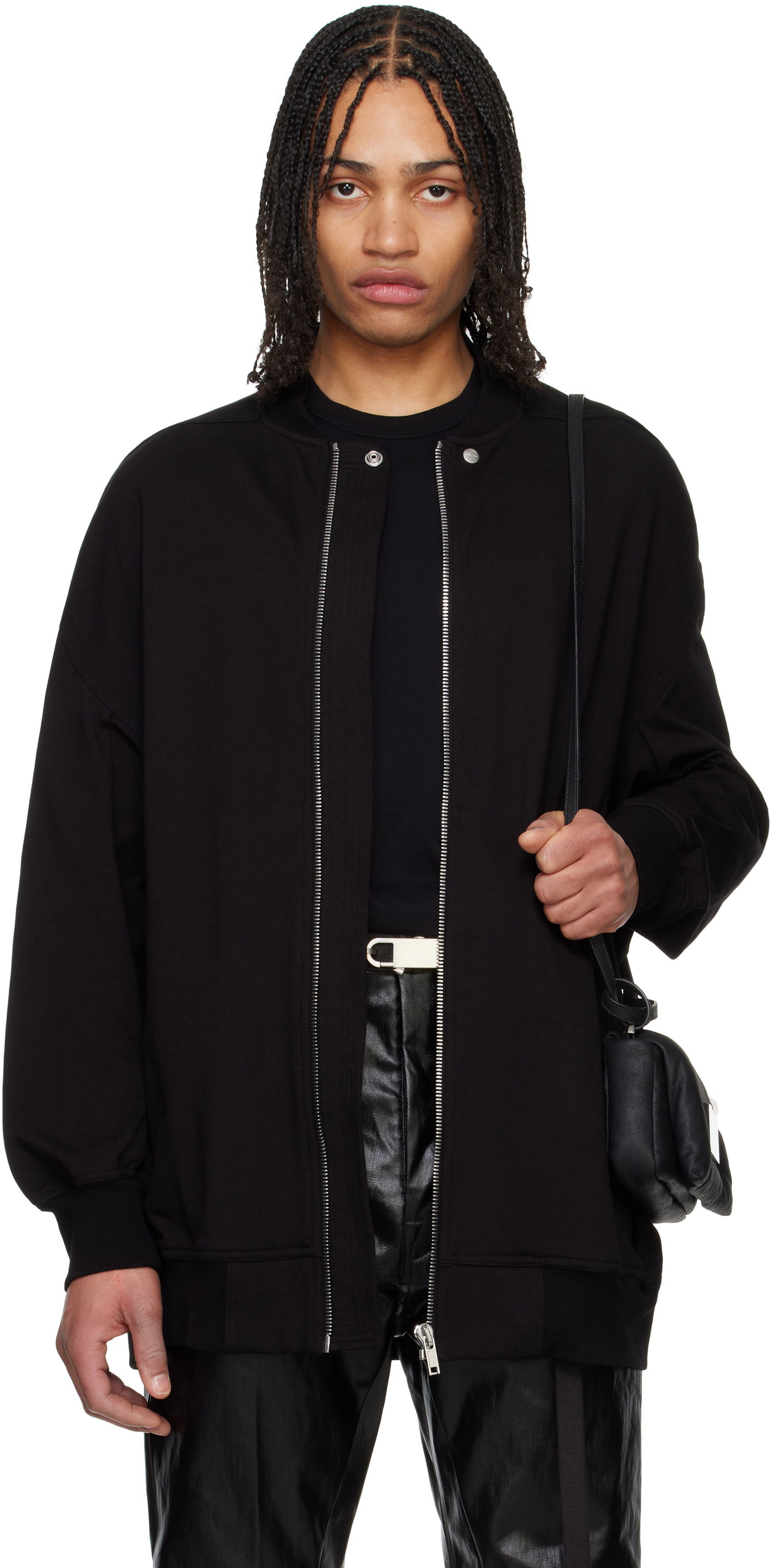 Bomberjakke Rick Owens Rick Owens Hollywood Jumbo Flight Bomber Jacket Sort | RU01E5245 BA, 0