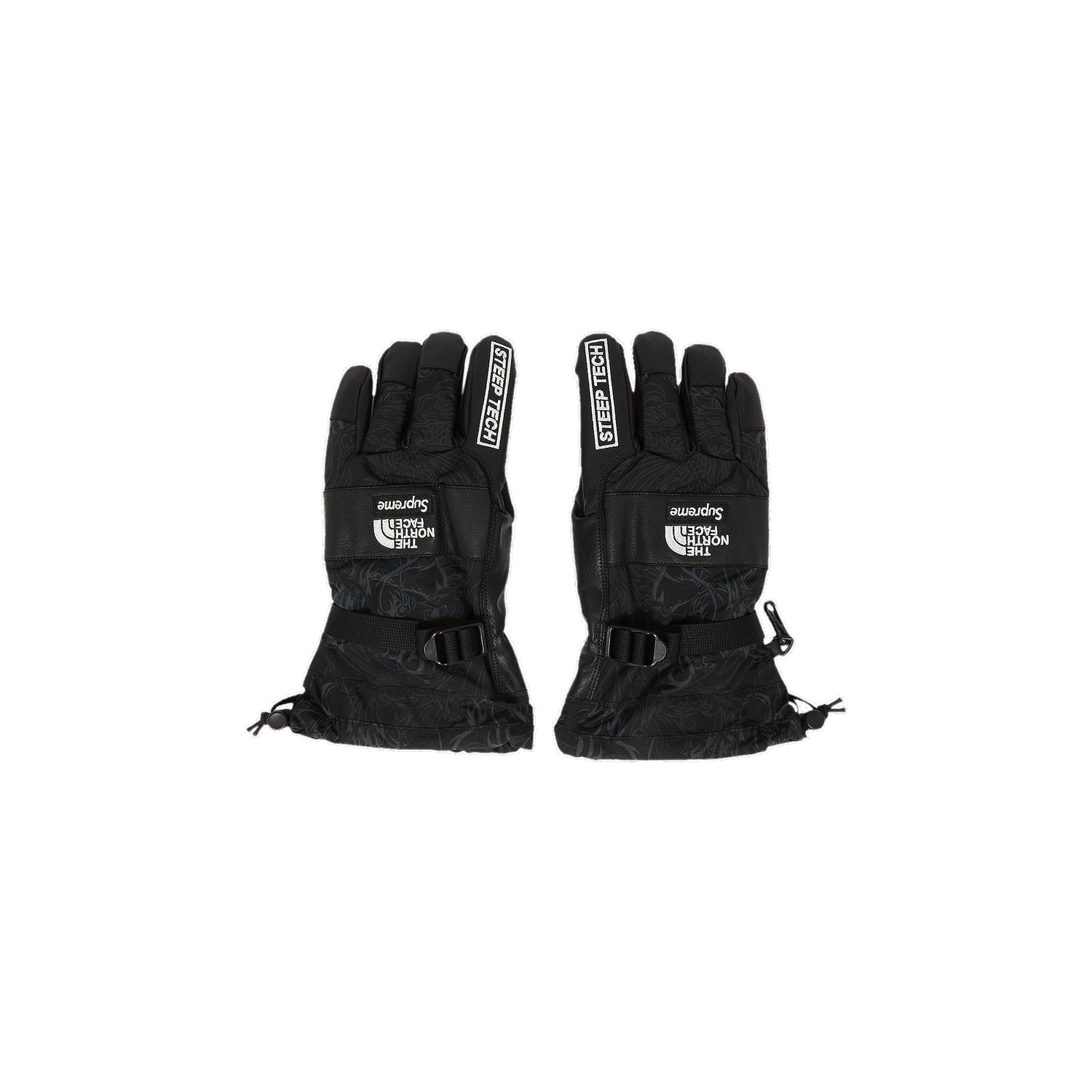 Handsker Supreme The North Face x Steep Tech Gloves Sort | FW22A1 BLACK DRAGON, 0
