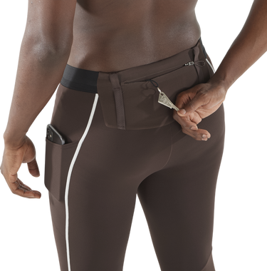 Leggings Salomon Salomon Sense Aero Stow Tights Brun | lc2432-0, 3