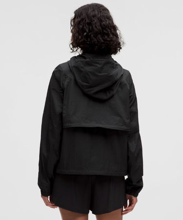 Vindjakke lululemon lululemon Water-Repellent Hooded Jacket with Drawcord Sort | prod11860005, 2