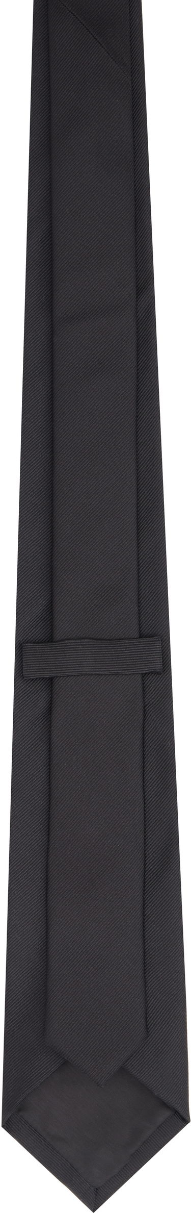 Tørklæde Bottega Veneta Veneta Silk Twill Tie Sort | 766784V3L401000, 1