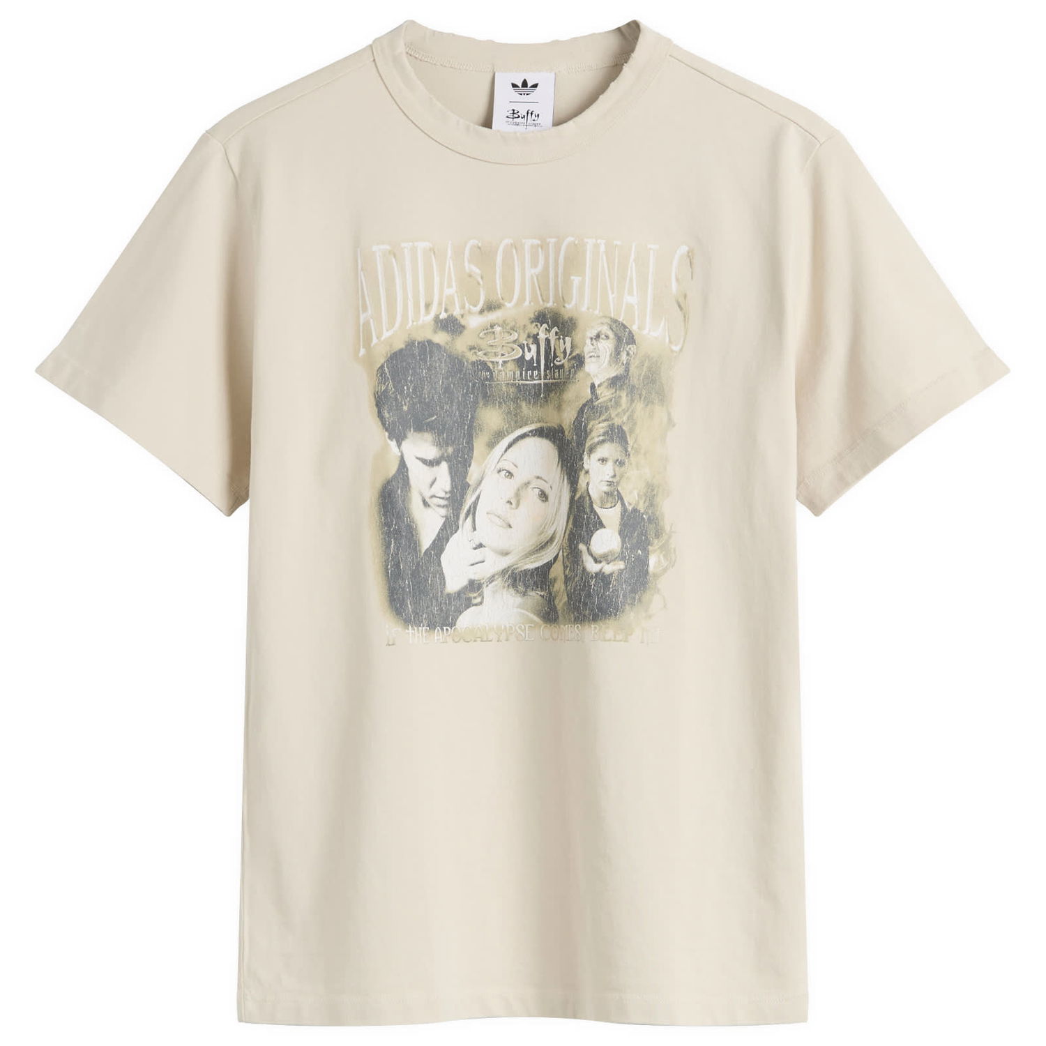 T-shirt adidas Originals Women's Buffy the Vampire Slayer Graphic T-Shirt Beige | JX1282, 0