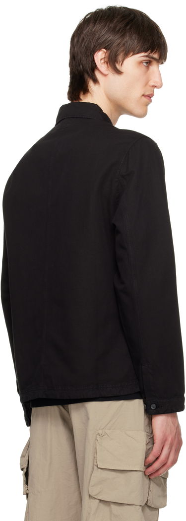 Jakke C.P. Company C.P. Company Cotton Linen Overshirt Sort | 18CMOS200A-006273G, 2