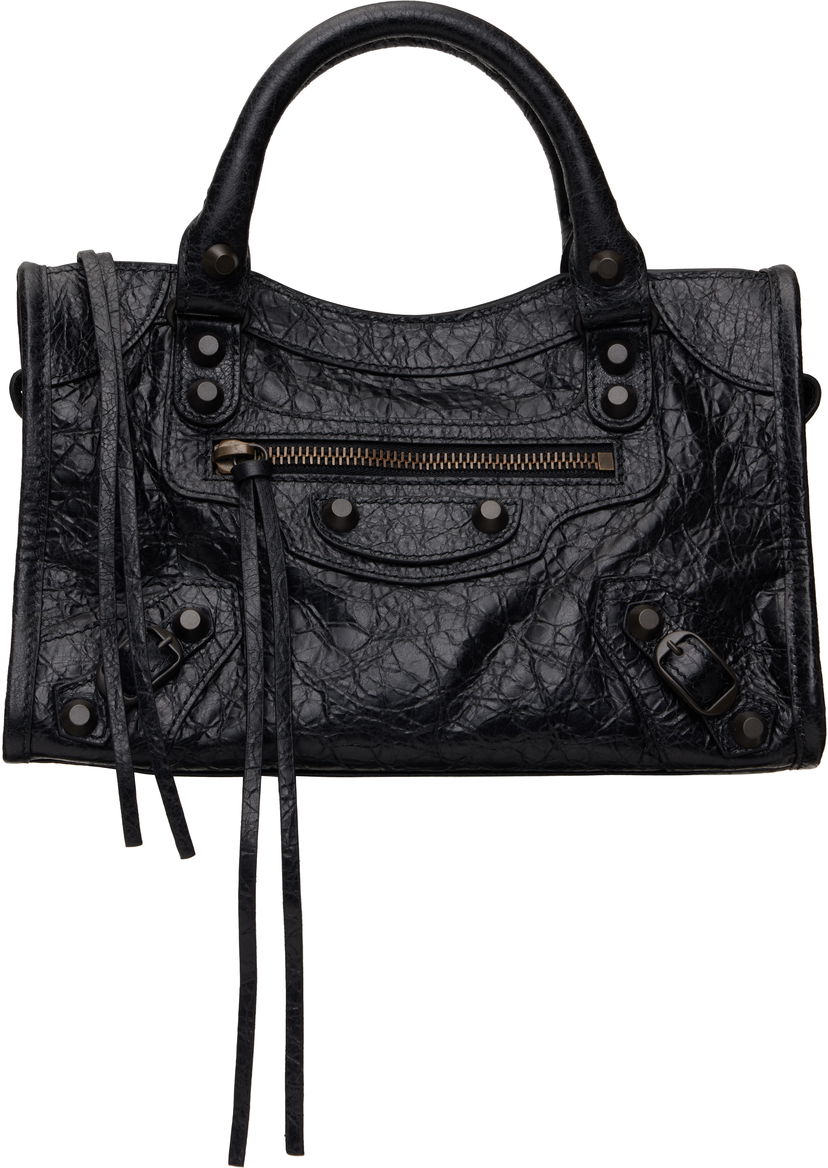 Håndtaske Balenciaga Mini City Bag Sort | 806395 2ABEK