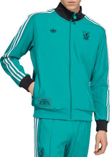 Sweatshirt adidas Performance Liverpool FC Terrace Icons Turkis | JW5464, 2