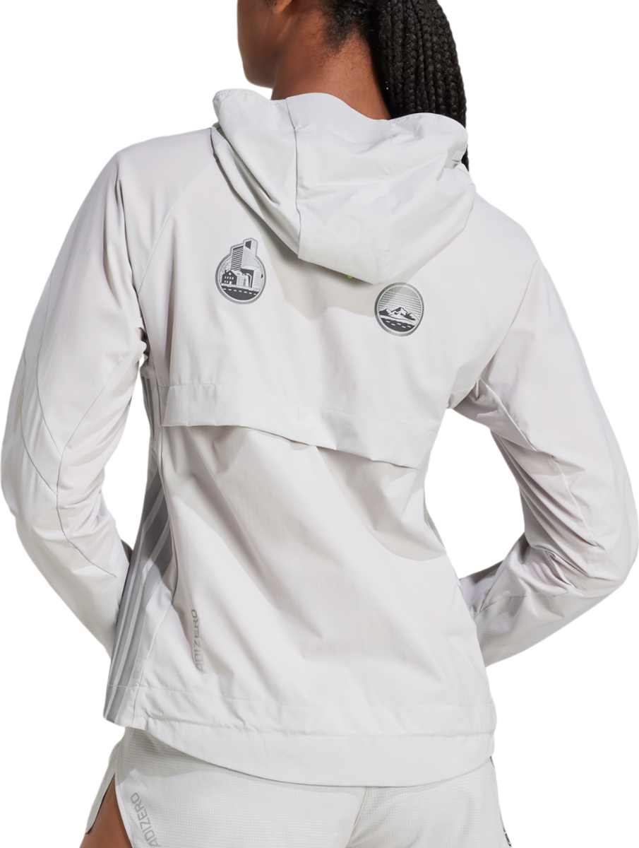 Vindjakke adidas Originals Adizero Ekiden Hooded Jacket Grå | jm7902, 1