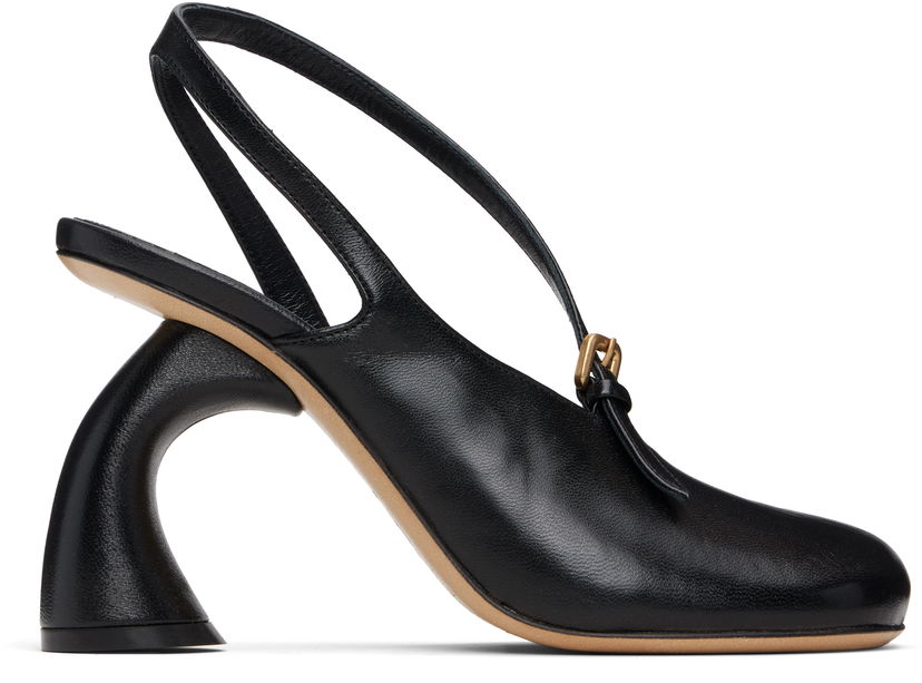 Skopleje Dries Van Noten Dries Van Noten Cutout Slingback Heels Sort | 252-011715-114