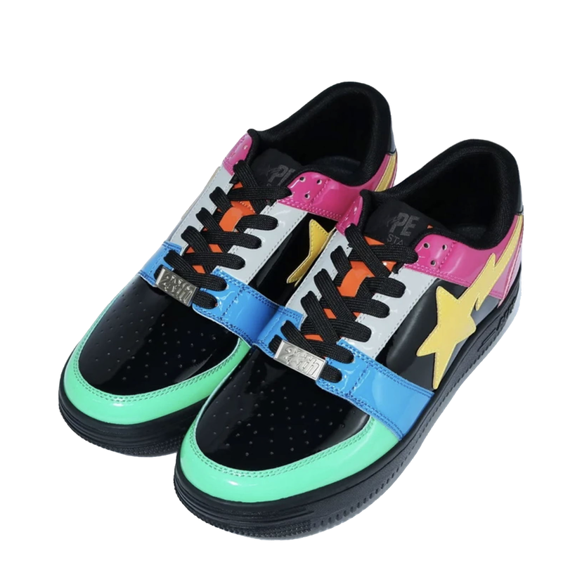 Sneakers og sko BAPE Bape Sta Low "Crazy Black" Sort | 1G80191012 BLK