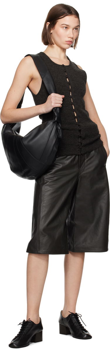 Tanktop LEMAIRE Fitted Button Cardigan Brun | TO1270 LK1028, 3