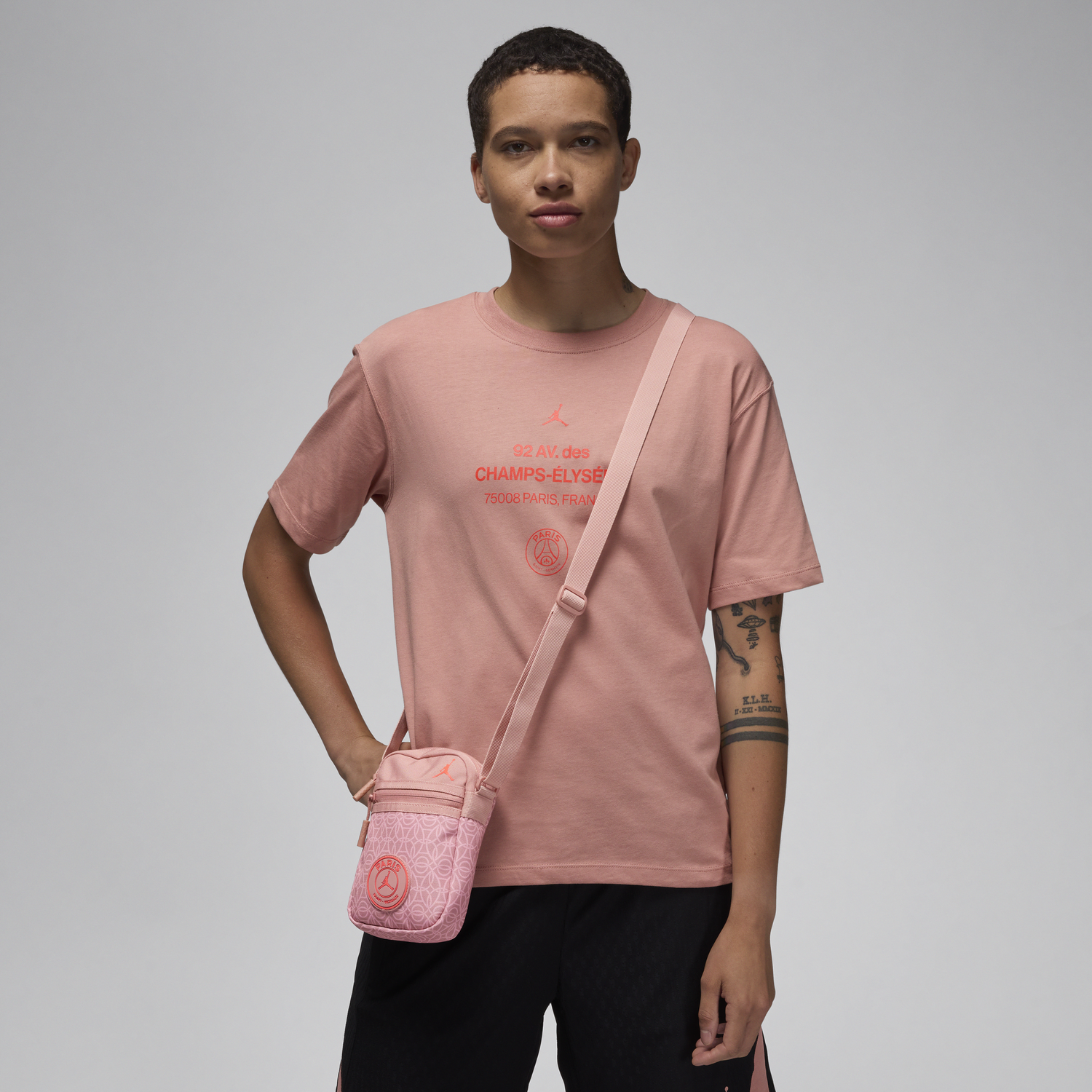 Skuldertaske Jordan Jordan Paris Saint Germain 1 L Lyserød | FV2497-698, 0