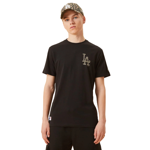 T-shirt New Era LA Dodgers Logo Infill Black T-Shirt Sort | 12893124, 0