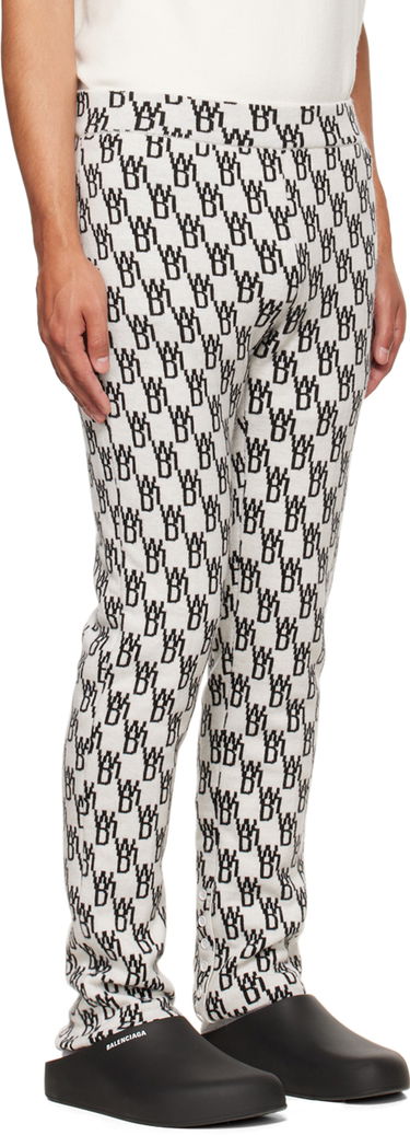 Bukser We11done We11done Jacquard Lounge Pants Hvid | WD-KP9-20-096-W-IV, 1