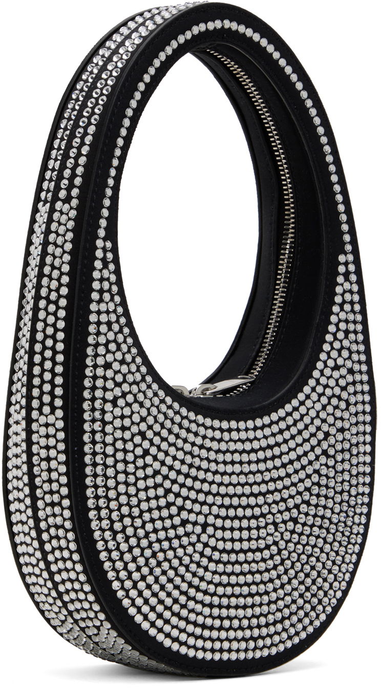 Håndtaske Coperni Crystal Embellished Mini Swipe Bag Sort | COPBA01BIS455, 1
