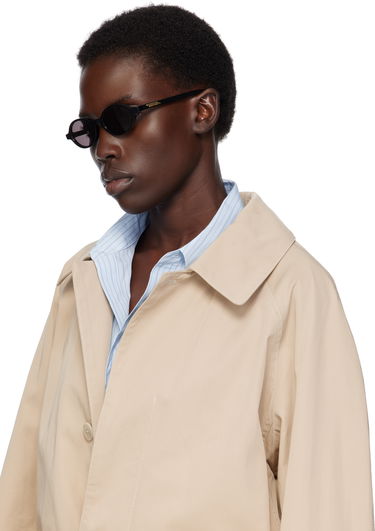 Solbriller Bottega Veneta Bottega Veneta Classic Oval Sunglasses Sort | BV1388S-001, 3