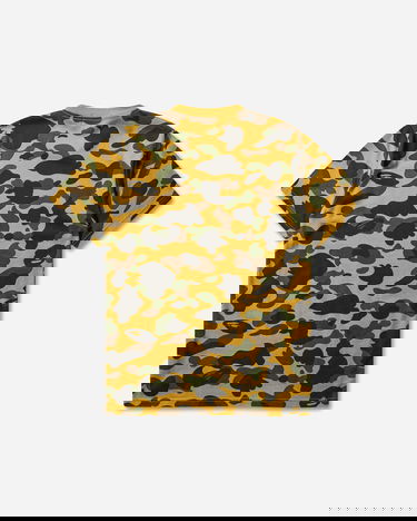 T-shirt BAPE 1st Camo College T-Shirt Gul | 1L80109008 YELLOW, 2