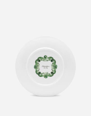 Home decor Dolce & Gabbana Dolce & Gabbana Set of 2 Porcelain Dinner Plates with Green Botanical Print Grøn | TC0S04TCA88UV019, 3