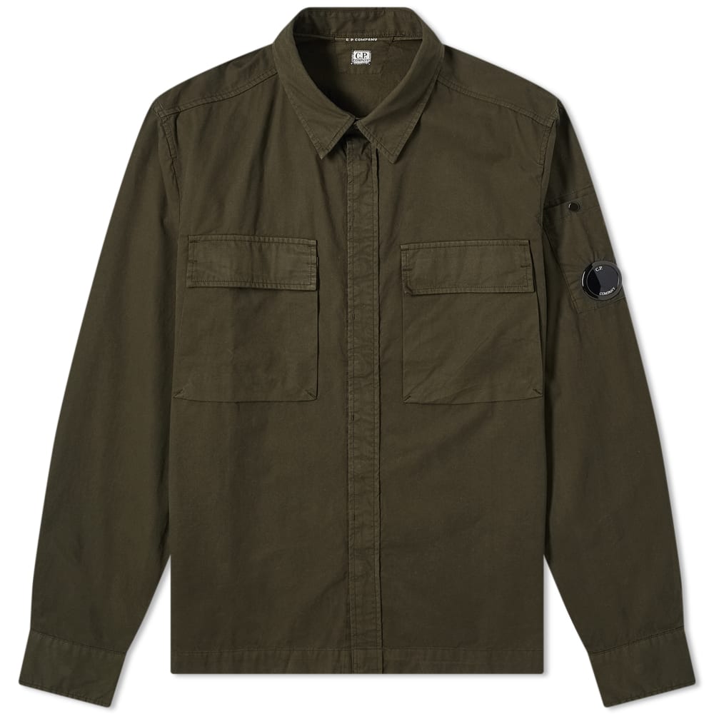 Skjorte C.P. Company 2 Pocket Arm Lens Overshirt Grøn | SH177A-002824G-683, 0