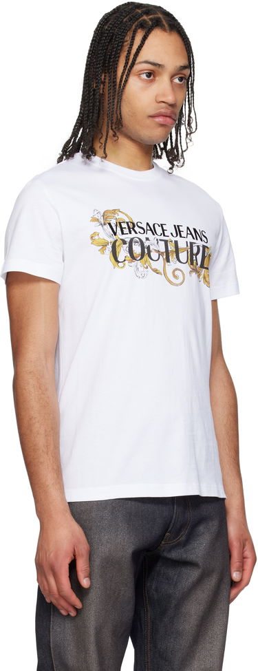 T-shirt Versace Versace Jeans Couture Logo Baroque T-Shirt Sort | E78GAHC05_ECJ01C, 4