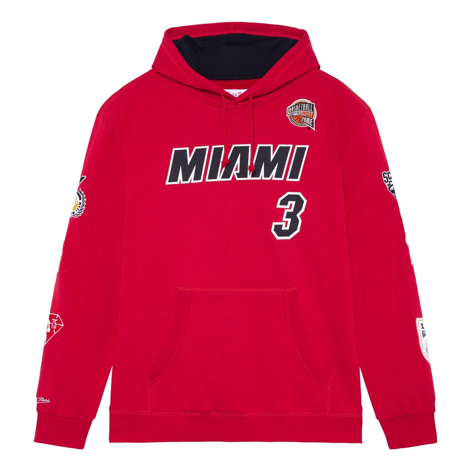 Sweatshirt Mitchell & Ness Mitchell & Ness NBA Miami Heat Dwyane Wade Fleece Hoodie Rød | FPHD6861-MHEYYDWASCAR, 0