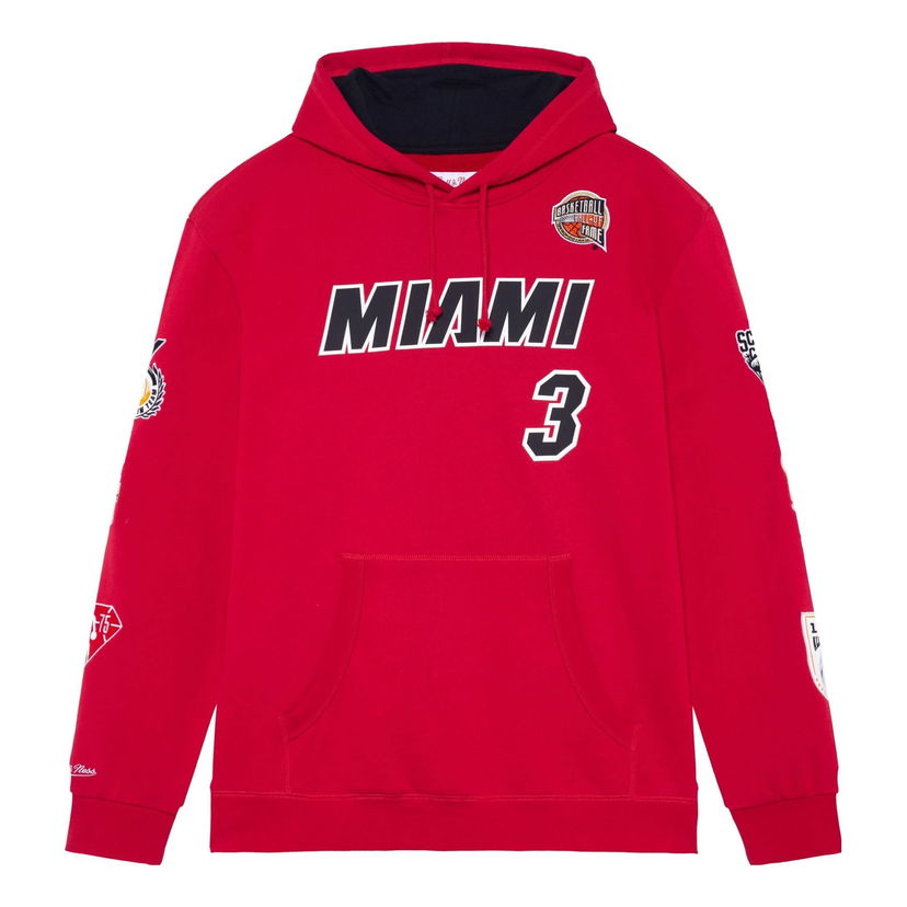 Sweatshirt Mitchell & Ness Mitchell & Ness NBA Miami Heat Dwyane Wade Fleece Hoodie Rød | FPHD6861-MHEYYDWASCAR