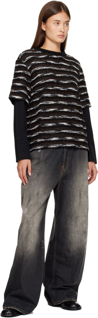 Sweater Andersson Bell Textured Striped Short-Sleeve Layered Sweater Flerfarvet | atb1373u, 3